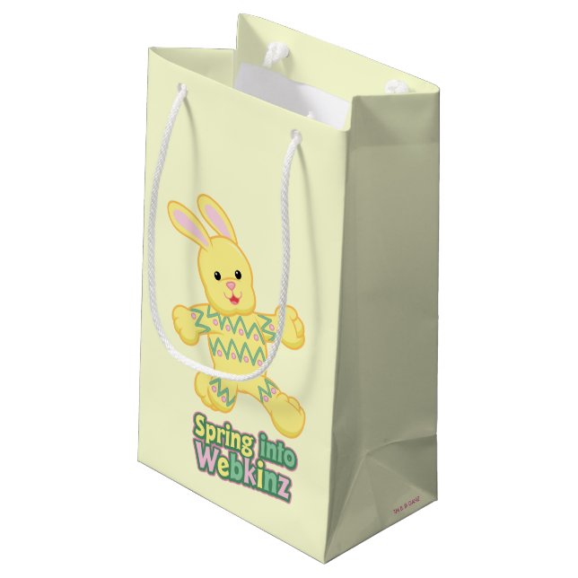 Spring Into Webkinz! Small Gift Bag (Back Angled)