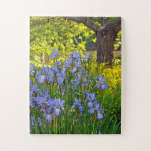 Spring iris flower garden jigsaw puzzle