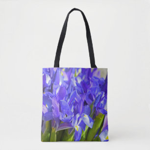 Spring iris tote bag