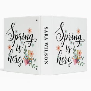 spring is here binder