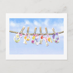 Spring is here postcard