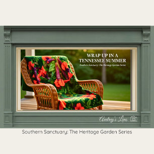 Spring is in The Air Floral Fleece Blanket