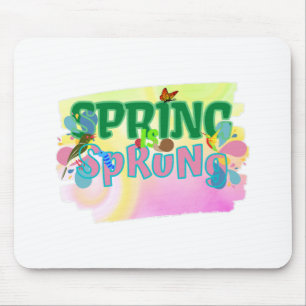 Spring is sprung-season of love mouse pad