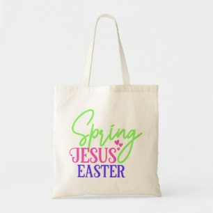 Spring Jesus Easter Tote Bag