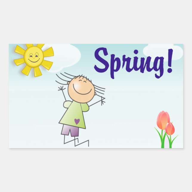 Spring! Jump For Joy - Stickers (Front)