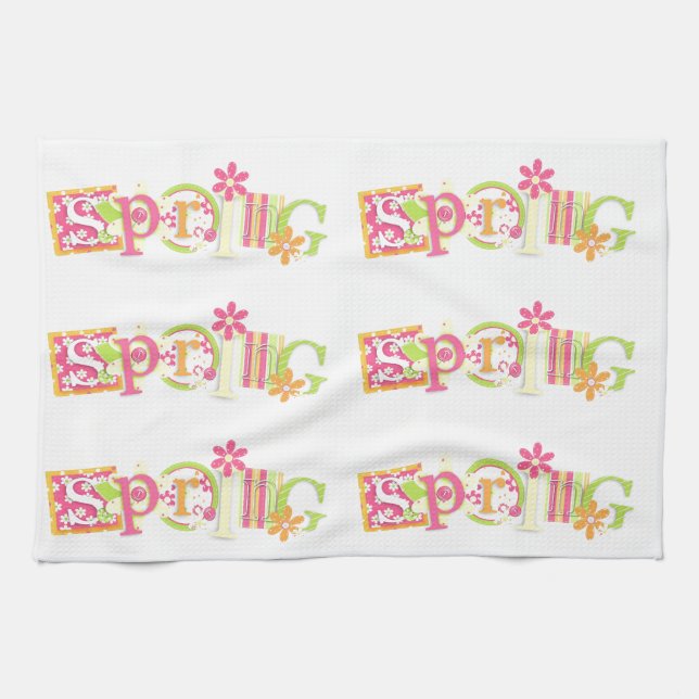 Spring Kitchen Towel (Horizontal)