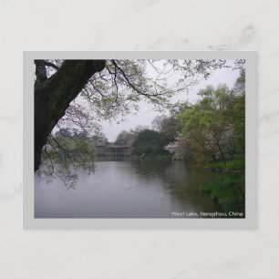 Spring Lakeside/ Travel Photo China Postcard