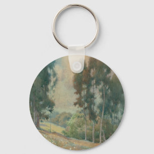 Spring Landscape (1911)  Serene Watercolor Scenery Keychain