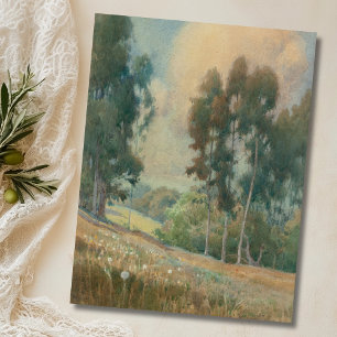 Spring Landscape (1911)  Serene Watercolor Scenery Postcard