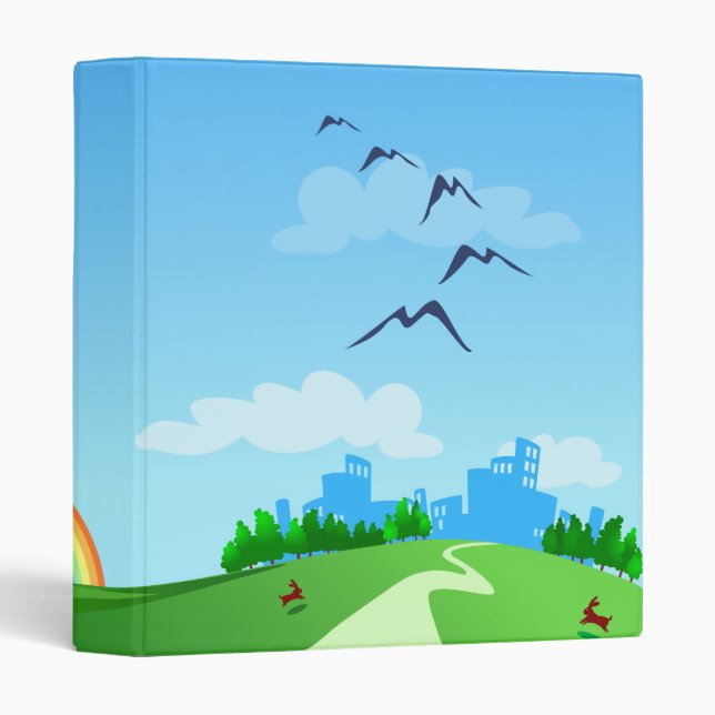Spring landscape, binder (Front/Spine)