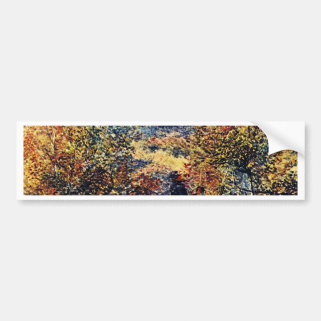 Spring Landscape By Pierre-Auguste Renoir Bumper Sticker (Front)