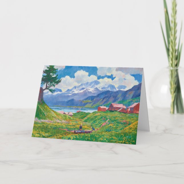 Spring Landscape | Giovanni Giacometti Card (Front)