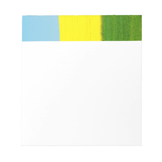 Spring Landscape Meadow Notepad (Front)
