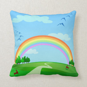 Spring landscape, pillow