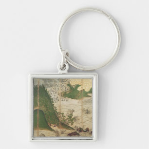 Spring Landscape with Sun Keychain