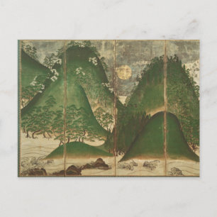 Spring Landscape with Sun Postcard