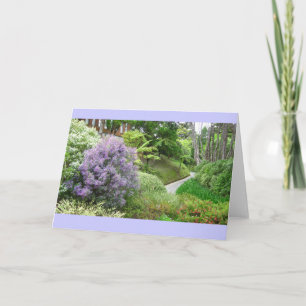 Spring Lavender Path Greeting Card