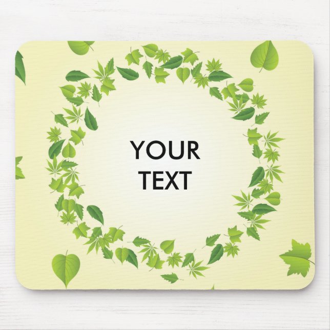 Spring leaves mouse pad (Front)