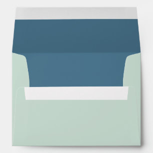 Spring Light Green with Blue Green 5x7 Coloured Envelope