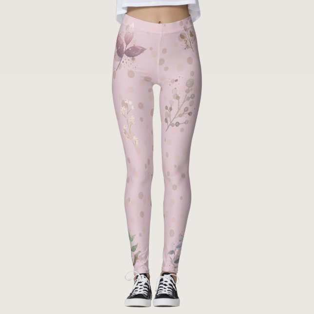SPRING LIGHT MAUVE LEGGINGS (Front)