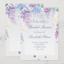 Spring Lilac Flower-Floral Wedding Bridal Shower