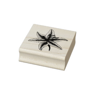 Spring Lily Floral Lilies Flowers Easter Blossom Rubber Stamp
