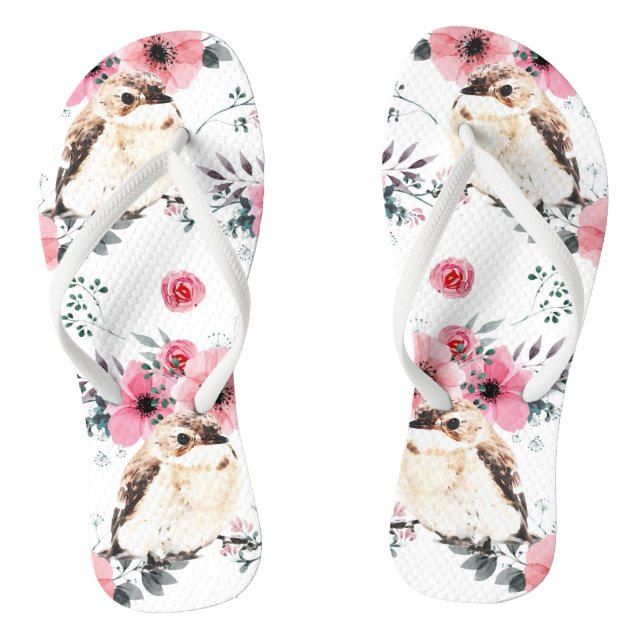 Spring little bird flip flops (Footbed)