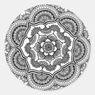 Spring Lotus Classic Round Sticker