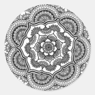 Spring Lotus Classic Round Sticker