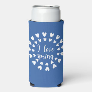 Spring Love, Little Hearts Seltzer Can Cooler