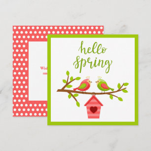 Spring Lovebirds Card