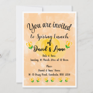 Spring Lunch Invitation