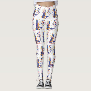 Spring magic to Easter pattern Leggings