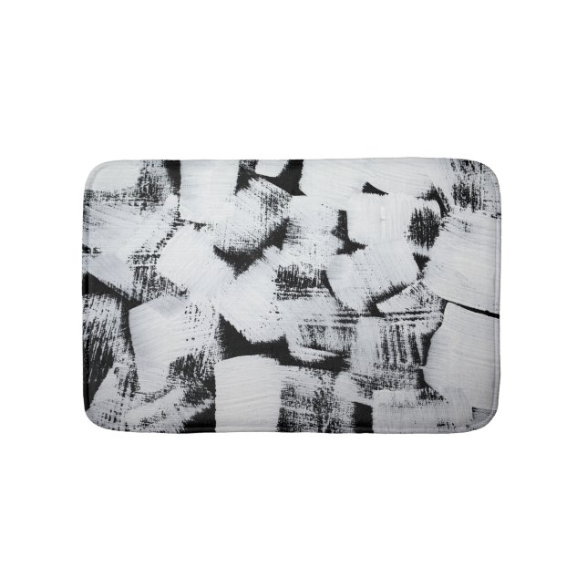 Spring magnolias, elegant fabric design. bath mat (Front)