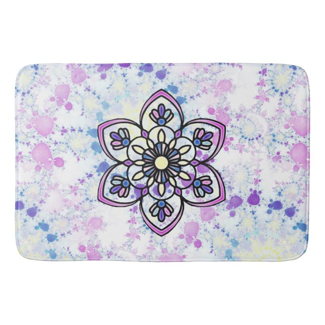 Spring Mandala Bath Mat (Front)