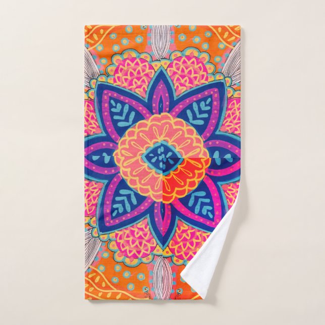 Spring Mandala Hand Towel (Hand Towel)