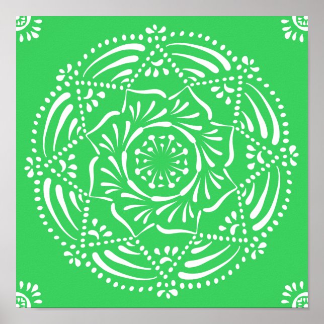 Spring Mandala Poster (Front)
