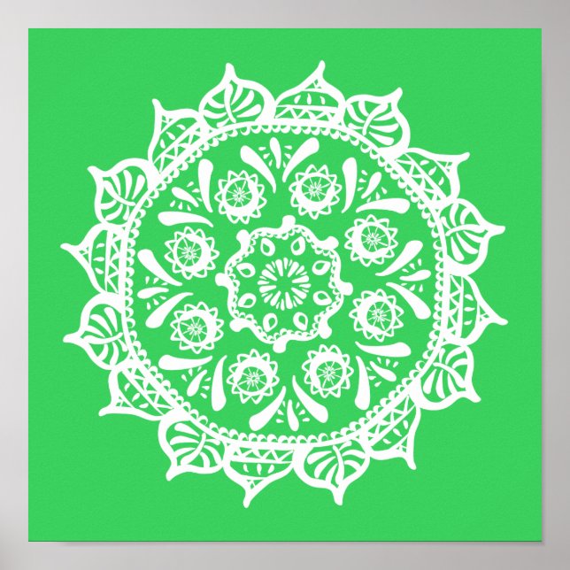 Spring Mandala Poster (Front)