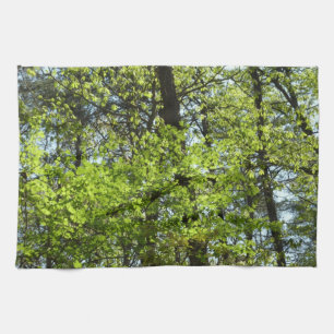 Spring Maple Leaves Nature Kitchen Towel