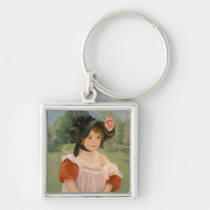 Spring: Margot Standing in a Garden   1900 Keychain