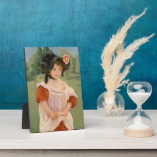 Spring: Margot Standing in a Garden 1900 Plaque