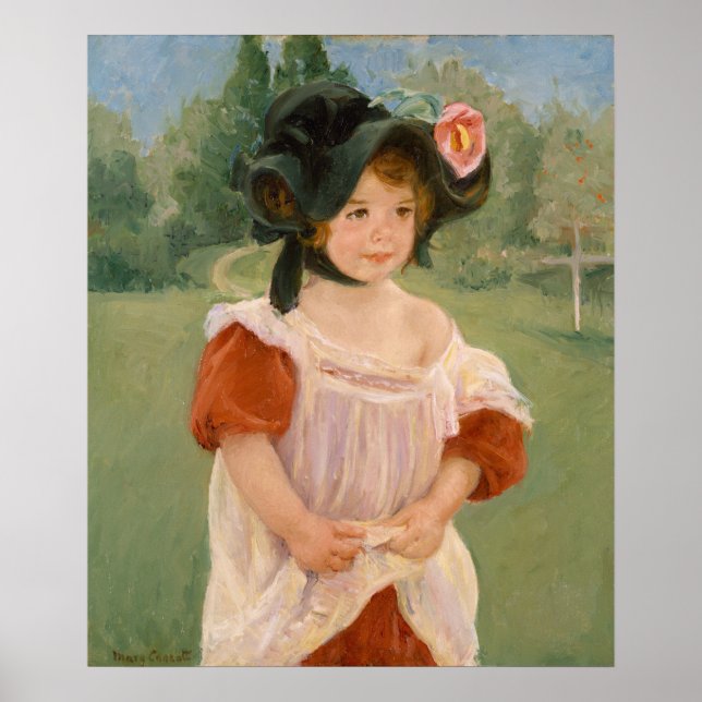 Spring: Margot Standing in a Garden | 1900 Poster (Front)