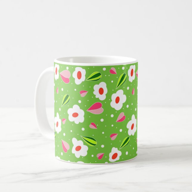 Spring Meadow Whimsy Coffee Mug (Front Left)