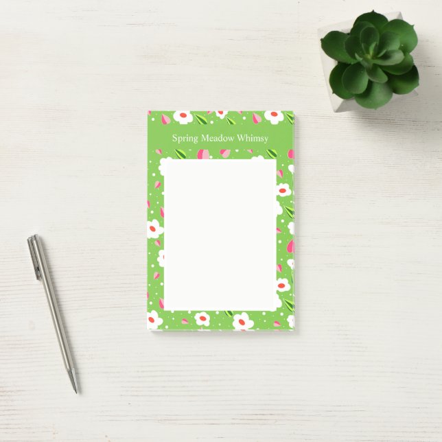 Spring Meadow Whimsy floral collection Post-it Notes (Office)