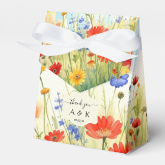 Spring Meadow Wildflowers Favour Box