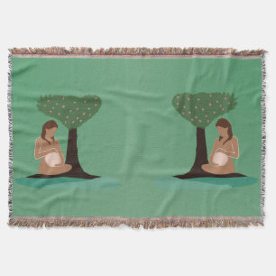 Spring Meditation Throw Blanket