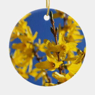 spring messenger ceramic ornament