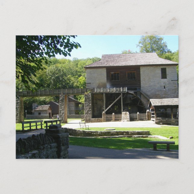 Spring Mill State Park Postcard (Front)