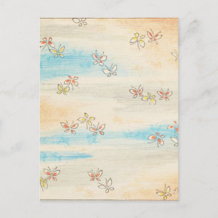 Spring Misty Flowers Postcard
