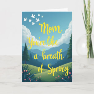 Spring Mom Love Art Card